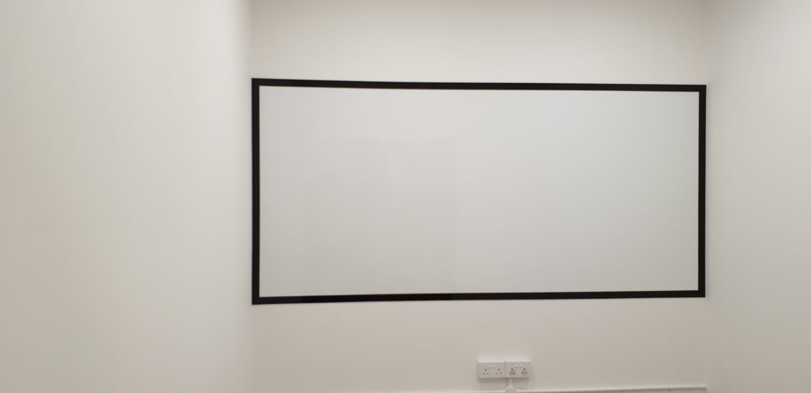 Whiteboard with frame