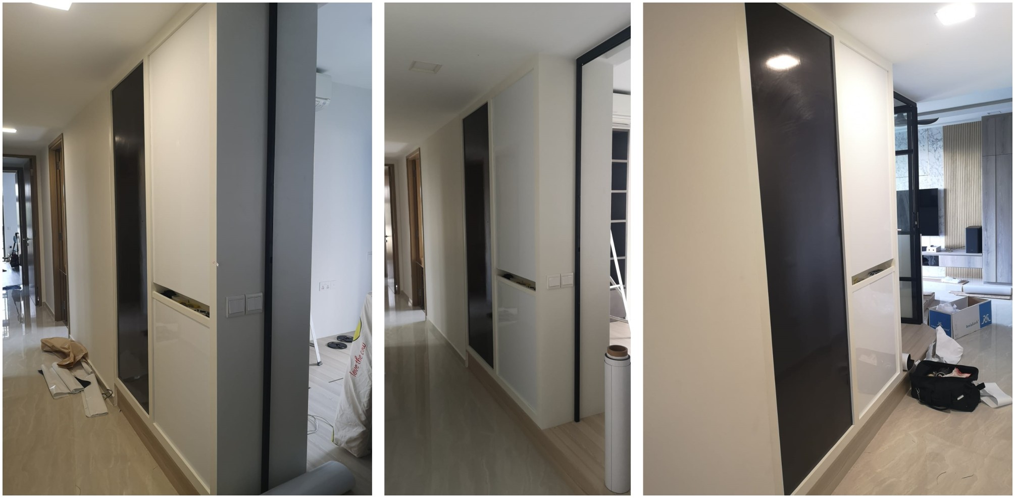 GDmag adhesive Magnetic Whiteboard and black printed whiteboard at residential