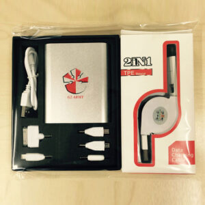 Customized Packing of Power bank and Charging Cable