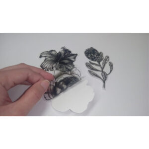 Die cut transparent stickers